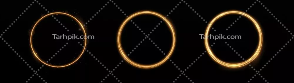 وکتور اثر نورانی و درخشان خط طلایی با انحنا و چرخش نورانی