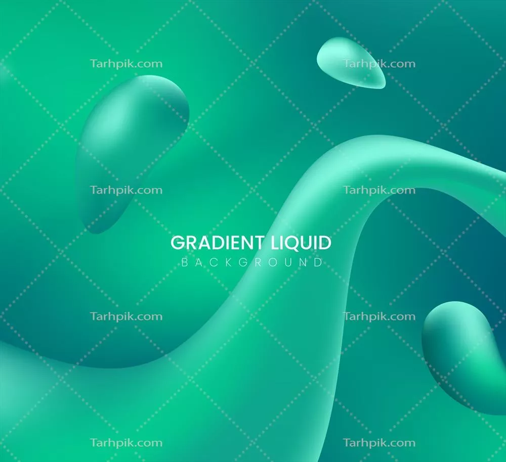 پسزمینه وکتور با اشکال مایع در طراحی گرافیک