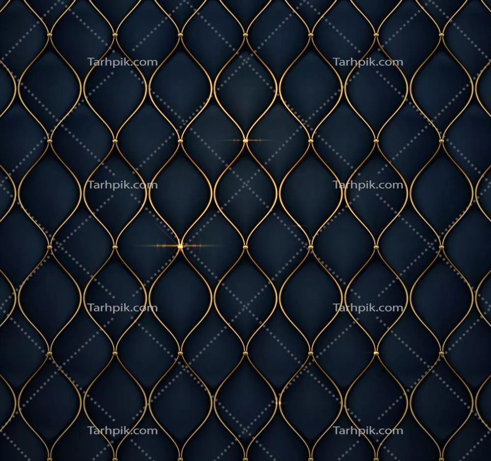 پسزمینه لوکس با اشکال طلایی به سبک وکتور برای طراحیهای مجلل