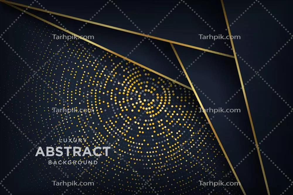 وکتور پسزمینه لوکس سیاه با ترکیب درخشش طلایی و زیبایی فوقالعاده