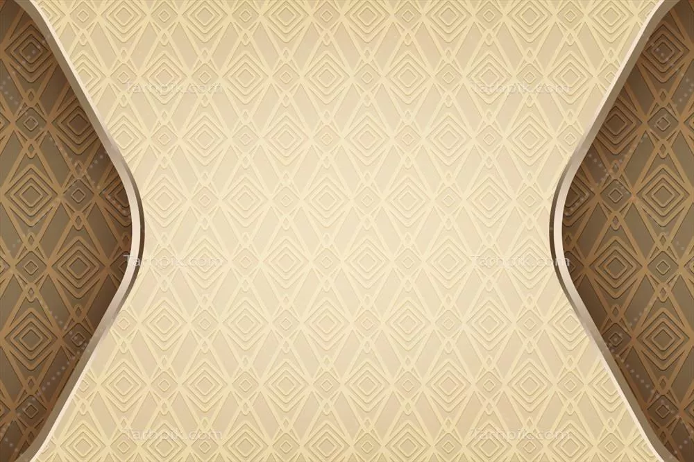 وکتور پس‌زمینه‌ لوکس اسلامی با الگوی عربسک و تزیینات زیبا