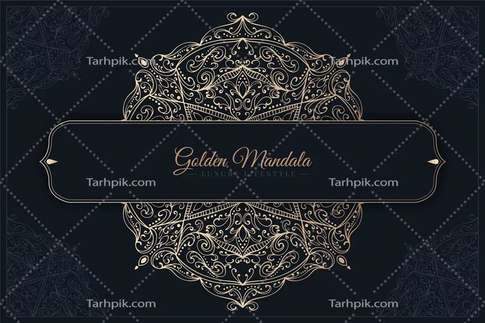 طرح پسزمینه لوکس ماندالا با کیفیت وکتور برای طراحیهای هنری