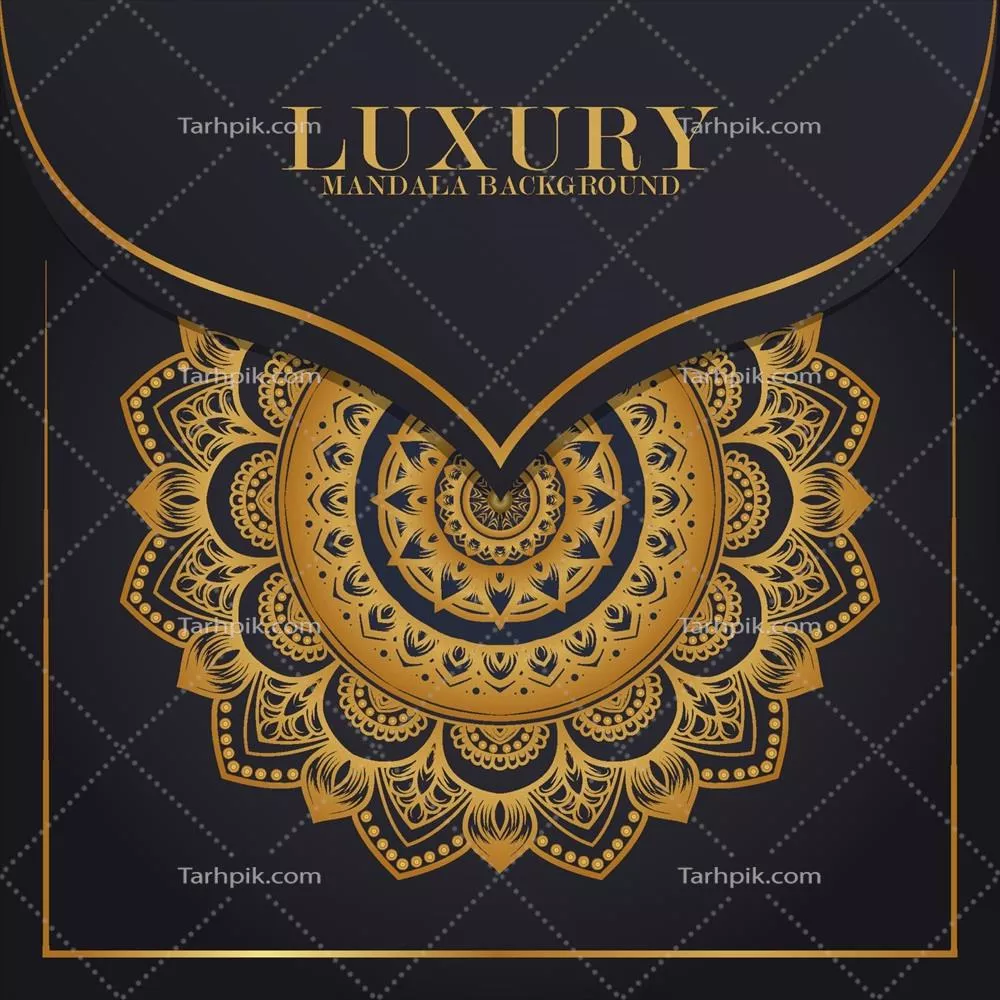 وکتور طرح زیبا و لوکس الگوهای گرد ماندالا برای پسزمینه
