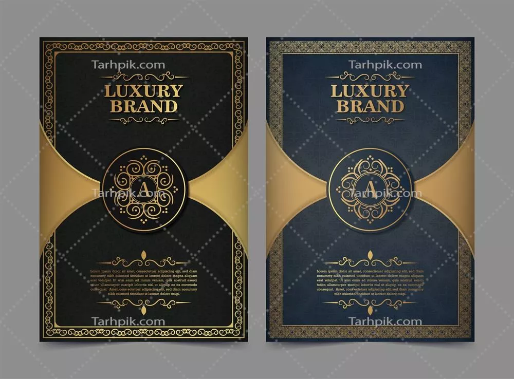 وکتور کارت های تبریک لوکس با الگوهای تزئینی و برداری منحصر به فرد