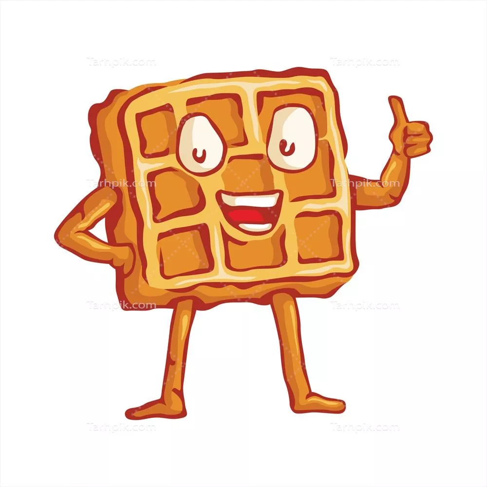 تصویر وکتوری جذاب برای روز ملی وافل با ماسکوت خوشمزه