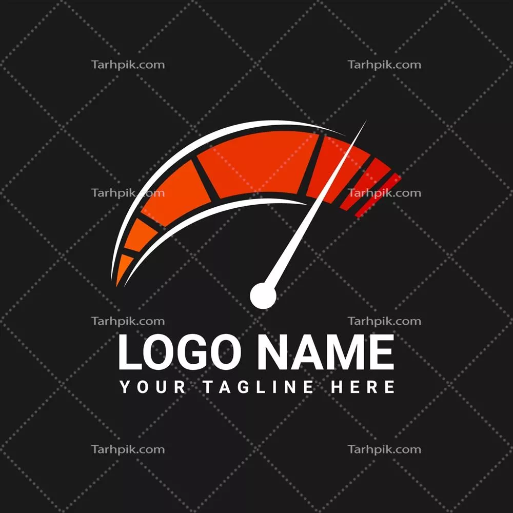 وکتور طراحی لوگو با مفهوم حداکثر سرعت در صنعت خودروسازی