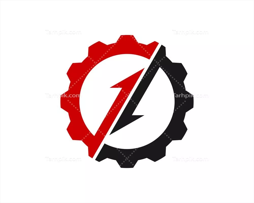 وکتور چرخ دنده مکانیکی با پیکان رو به پایین درون خود