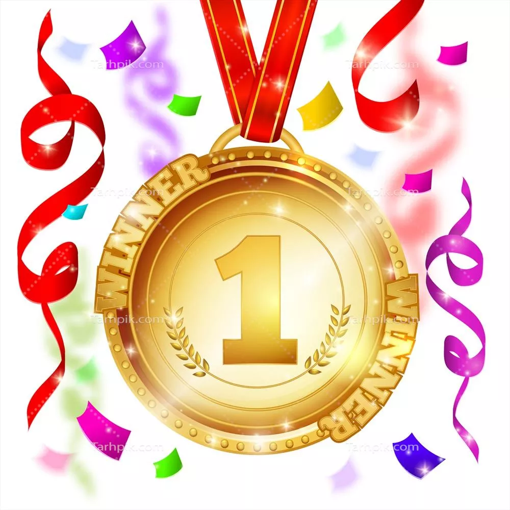 طراحی وکتور مدال برنده: نمادی از موفقیت و دستاوردها