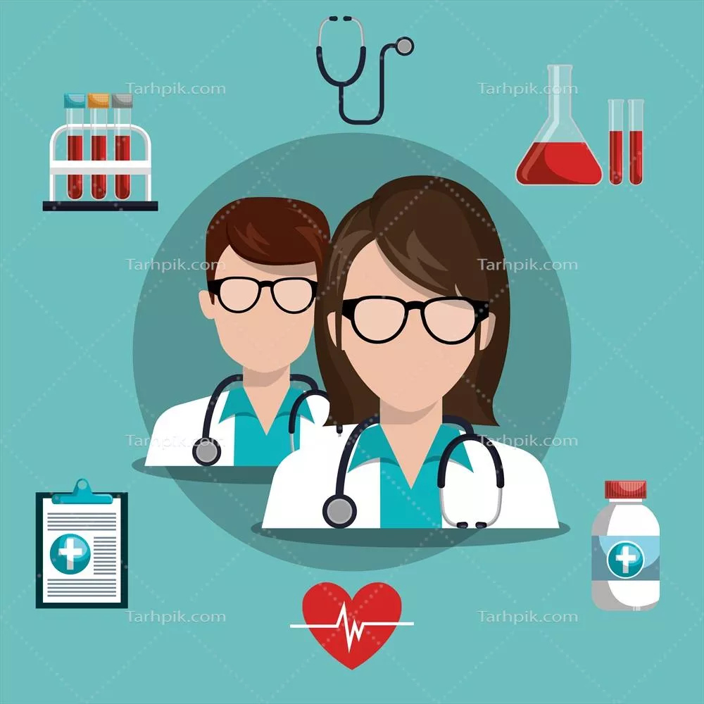 طراحی وکتور خدمات پزشکی و مراقبتهای بهداشتی مدرن و کارآمد