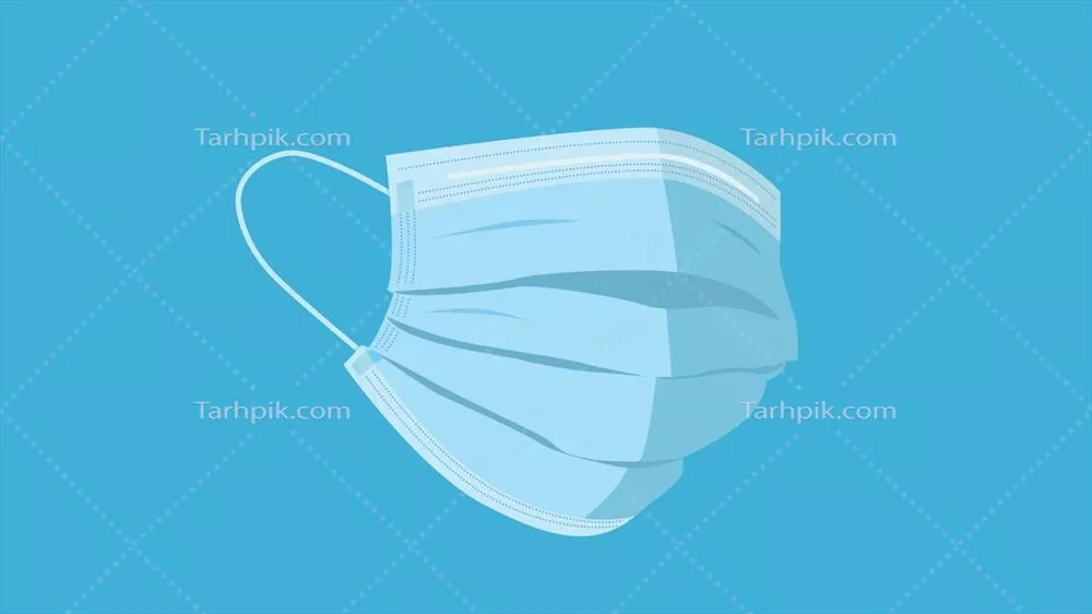 وکتور ماسک پزشکی برای محافظت از عفونت ویروس کرونا و دیگر بیماری ها