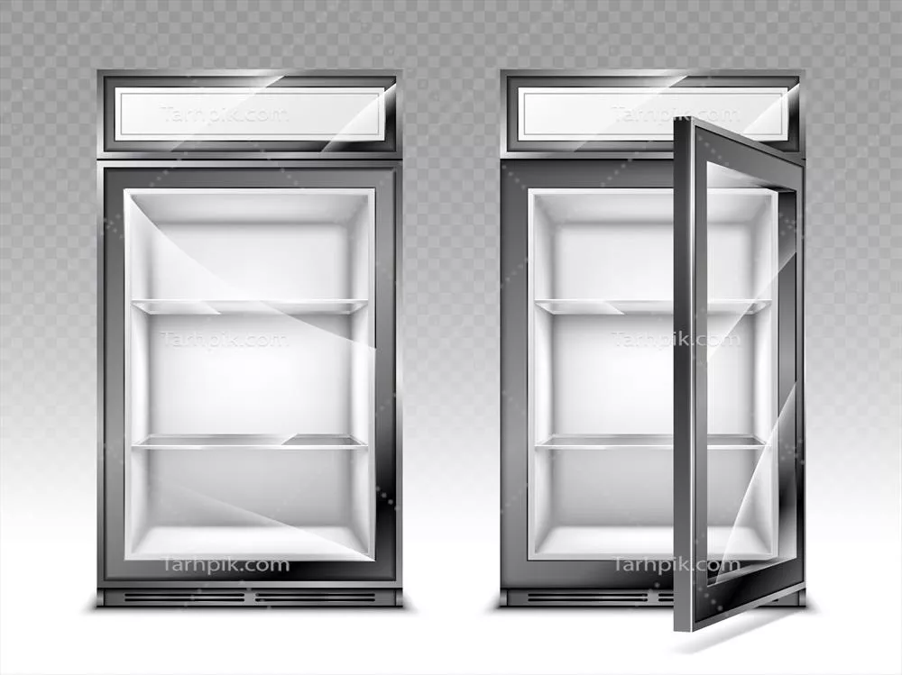 وکتور یخچال مینی مخصوص نوشیدنی با نمایشگر دیجیتال - طراحی و ویژگیها