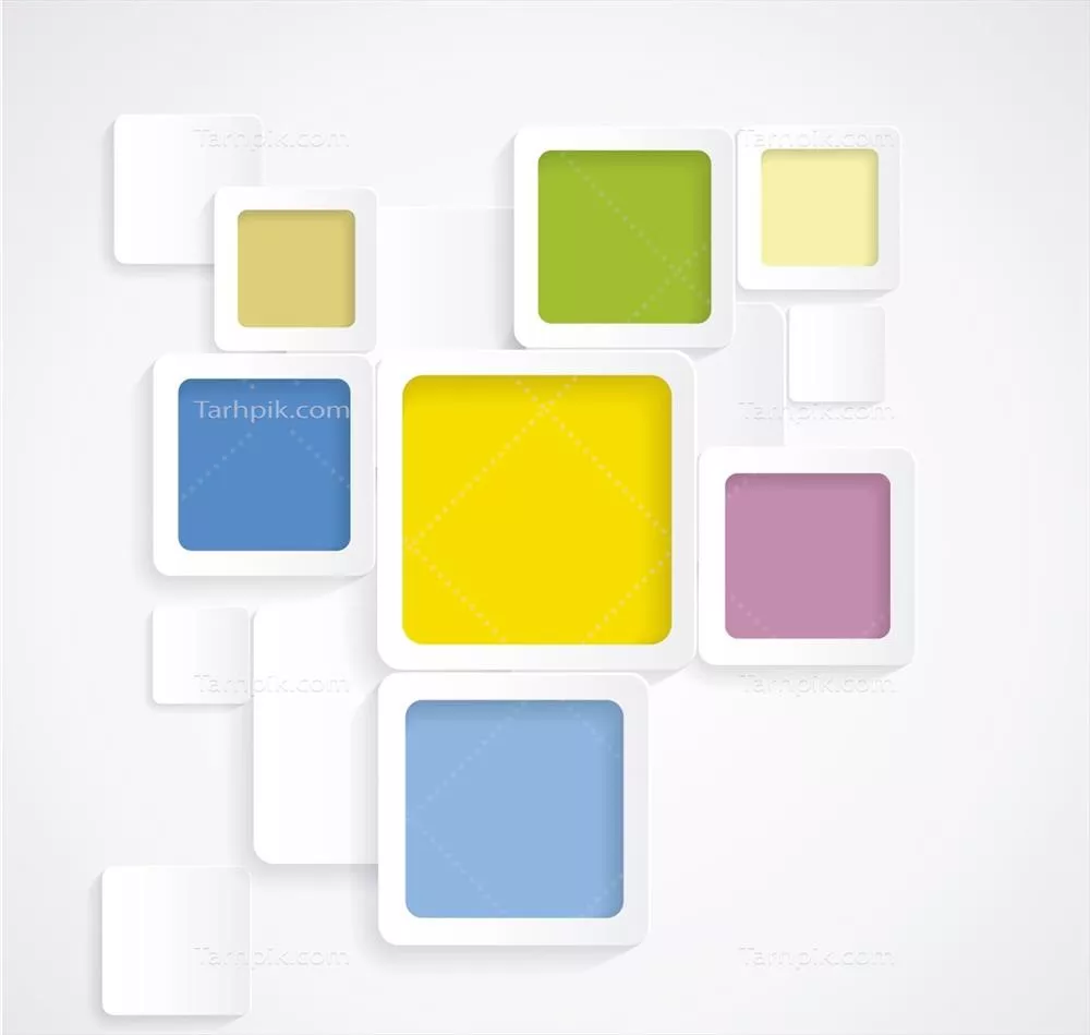 وکتور پسزمینه مدرن با مربعهای گرد برای طراحی گرافیکی و دیجیتال