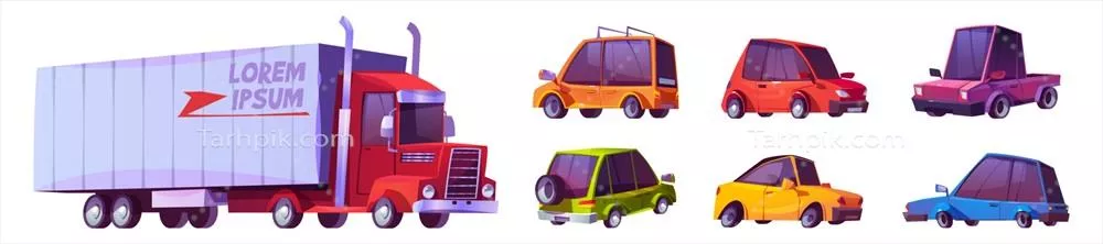 وکتور خودروهای مدرن و کامیونهای موتوری: تحولات و ویژگیها