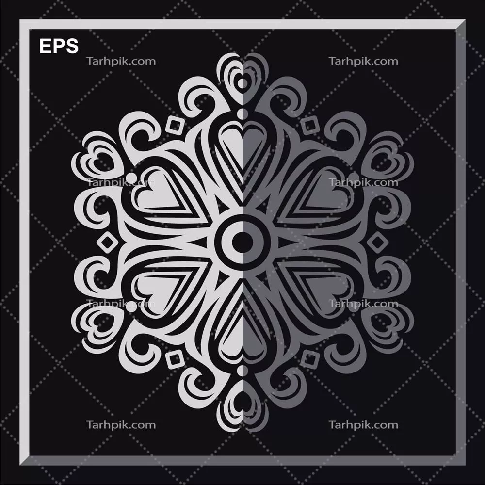 وکتور طراحی هنری مدرن ماندالا با ترکیب زیبای رنگ‌ها و الگوهای بی‌نظیر