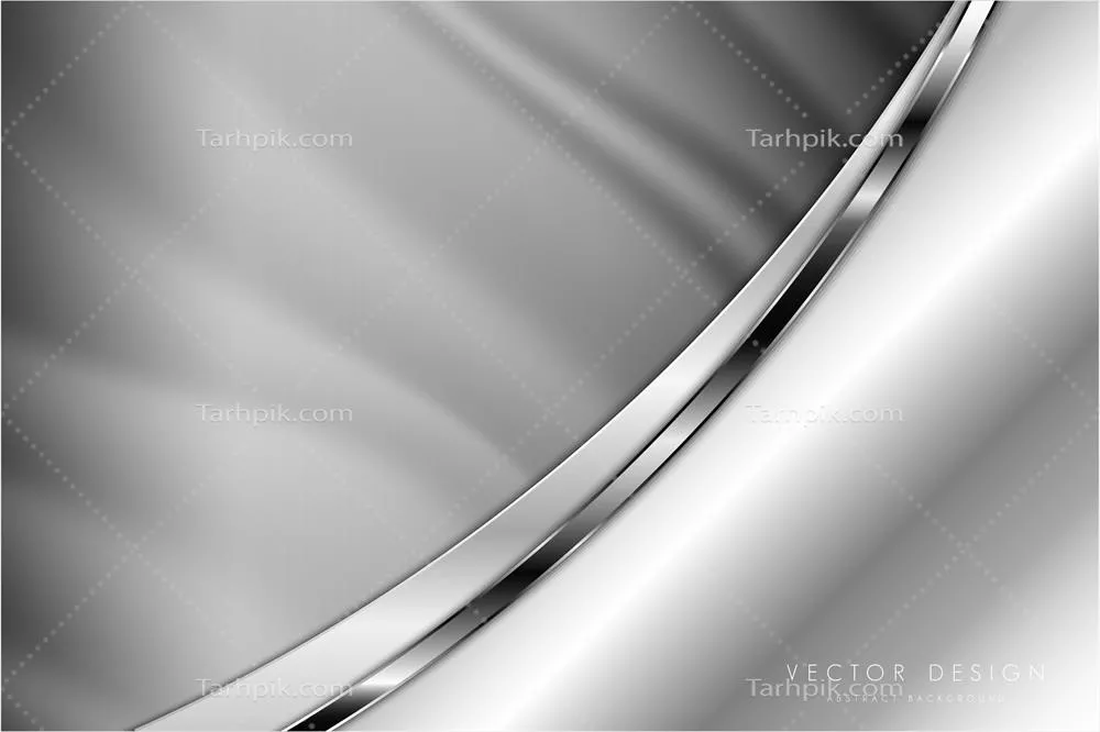 وکتور پسزمینه مدرن نقرهای و خاکستری فلزی با طراحی معاصر
