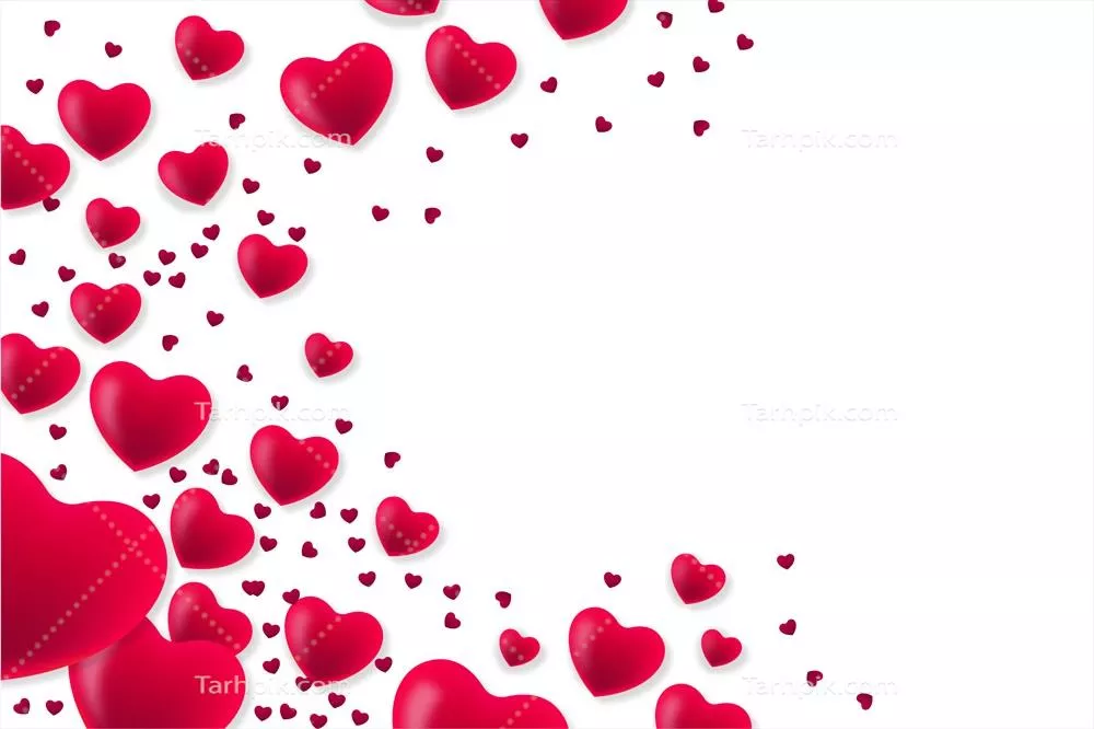 پسزمینهای مدرن برای روز ولنتاین با طرحهای قلبی و وکتورهای زیبا
