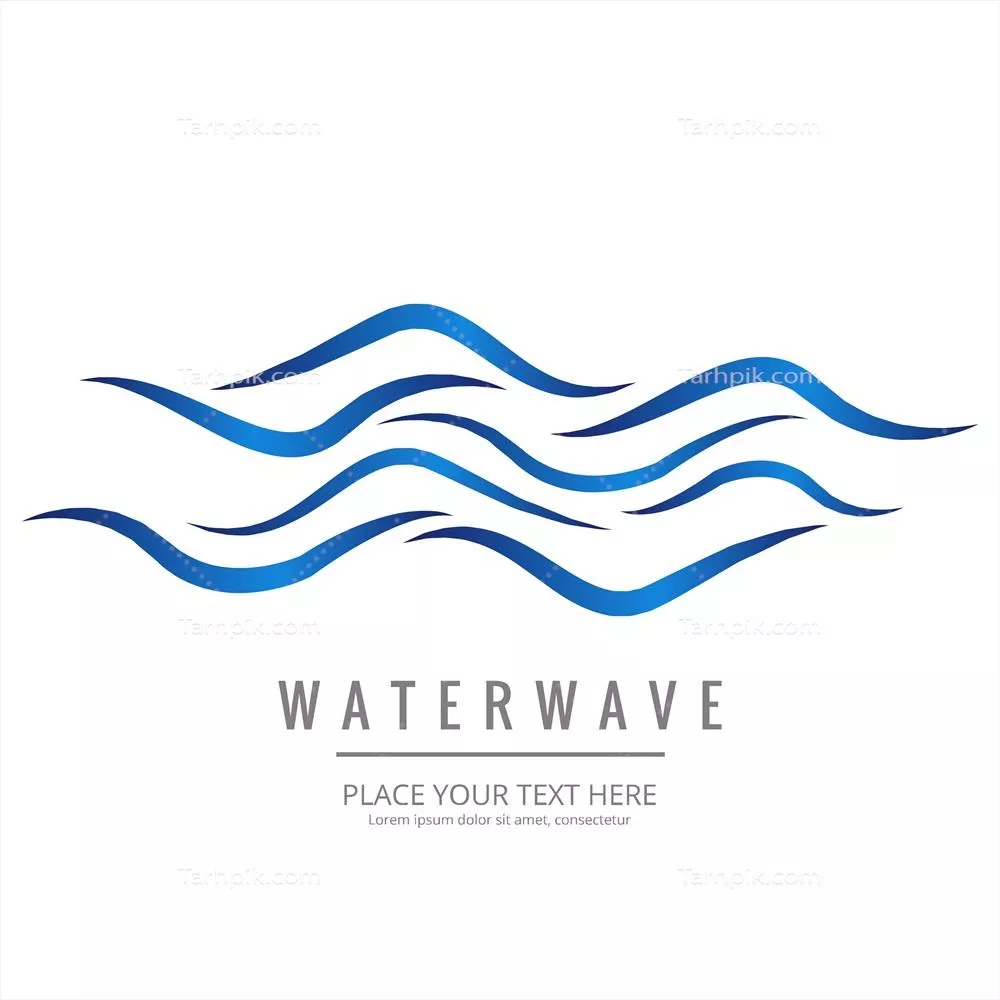 وکتور پسزمینه امواج آبی مدرن با طراحی جذاب و شیک