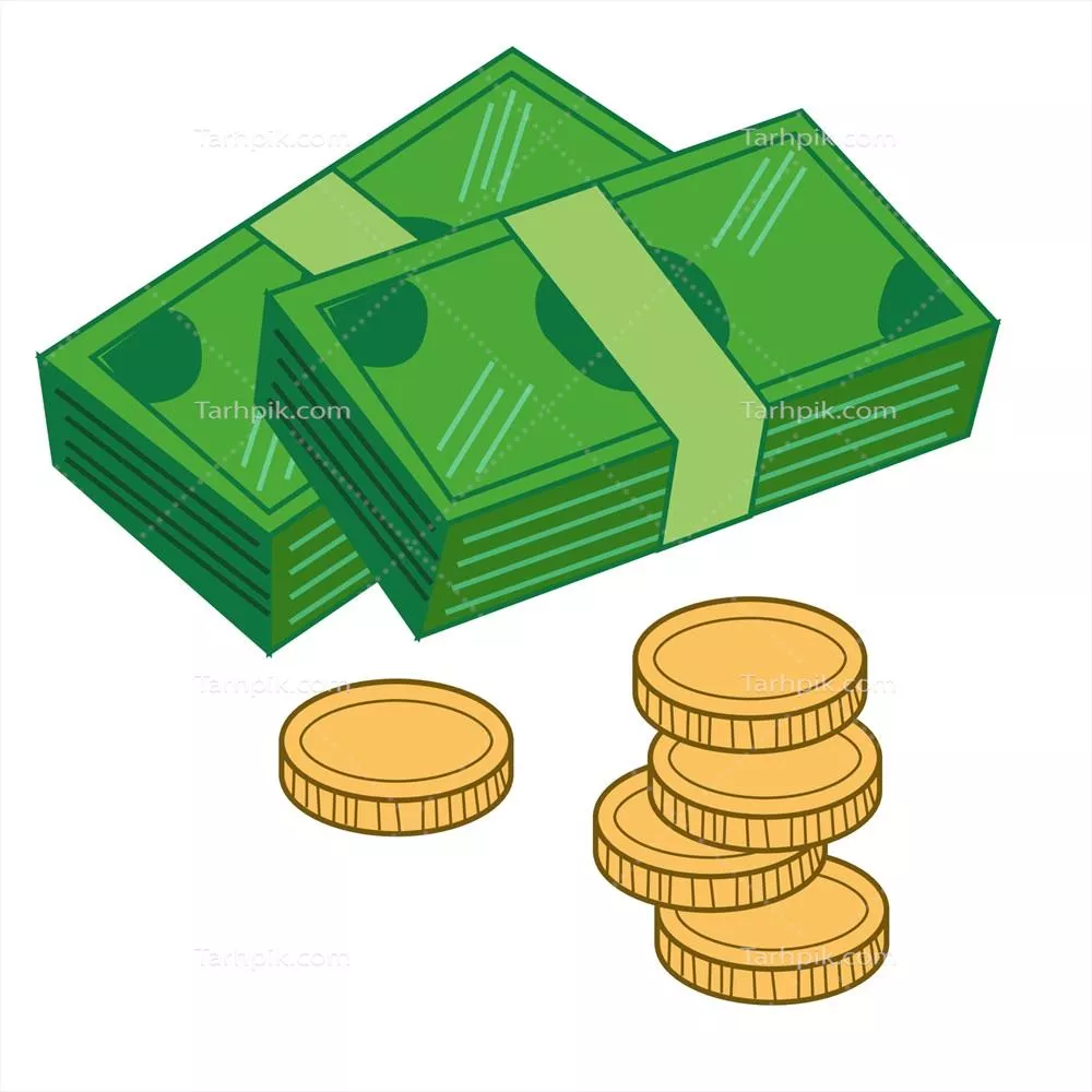 تصویر وکتور از نمادهای پول و ارزهای مختلف در بازار جهانی
