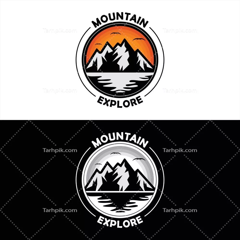 بارگذاری و دانلود طرح وکتور لوگوی کوه برای هنر دیجیتال