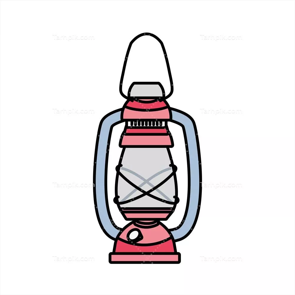 تصویر وکتوری از لامپ قدیمی با سبک نوستالژیک و دستساز