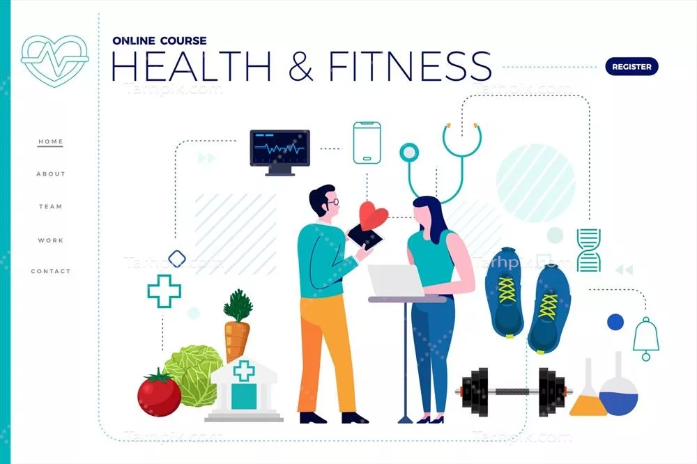 وکتور صفحه فرود آموزش آنلاین: ایجاد بستری برای یادگیری مجازی و منابع آموزشی