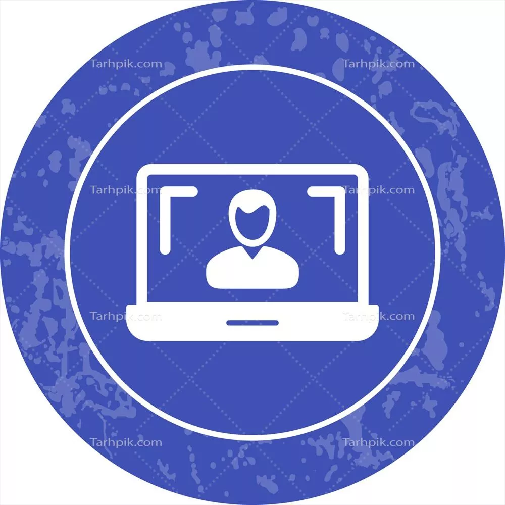 وکتور ایکن برداری درس آنلاین به منظور آموزش مجازی و یادگیری الکترونیکی