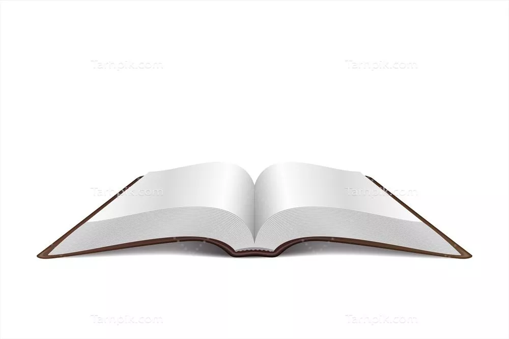 کتاب باز - وکتور ایزوله برای طراحی گرافیکی