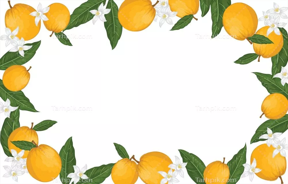 وکتور پسزمینهی گلدار رنگ نارنجی با طراحی زیبا و جذاب