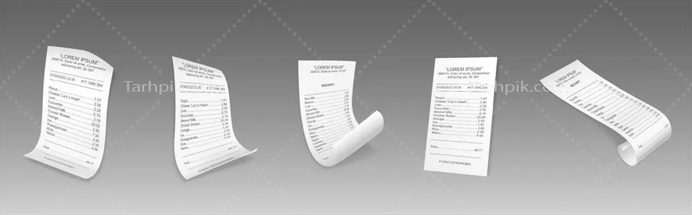 وکتور دریافتهای الورق در فروشگاهها و سوپرمارکتها: چکها و روشهای پرداخت