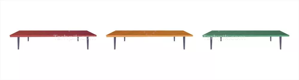 مجموعه نیمکت های پارکی به سبک کارتون - طراحی و تصویرسازی وکتور