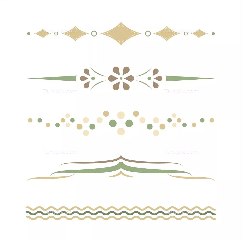 مجموعه طراحی تقسیم کننده های پاستلی و با کیفیت وکتور