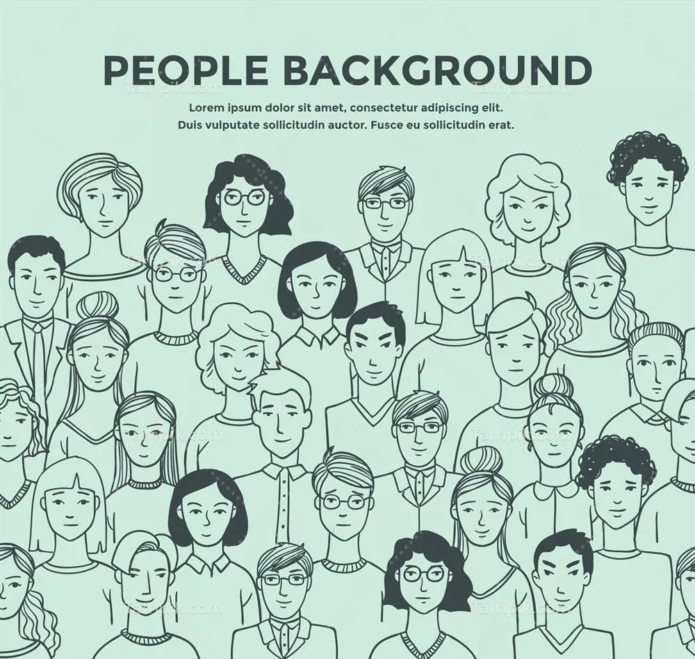 طرحهای وکتور از افراد با پسزمینههای متنوع و جذاب