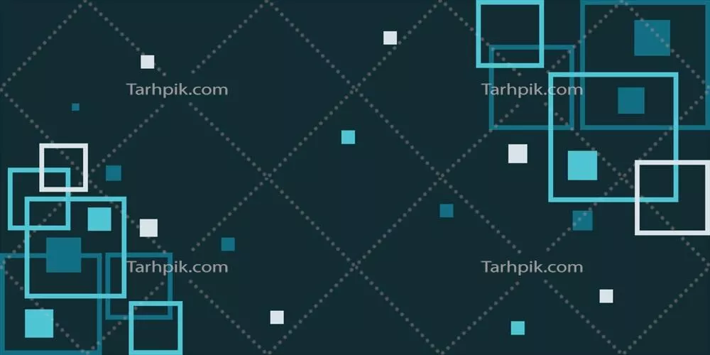 وکتور پس‌زمینه‌ آبی با الگوهای پیکسلی زیبا و چشم‌نواز