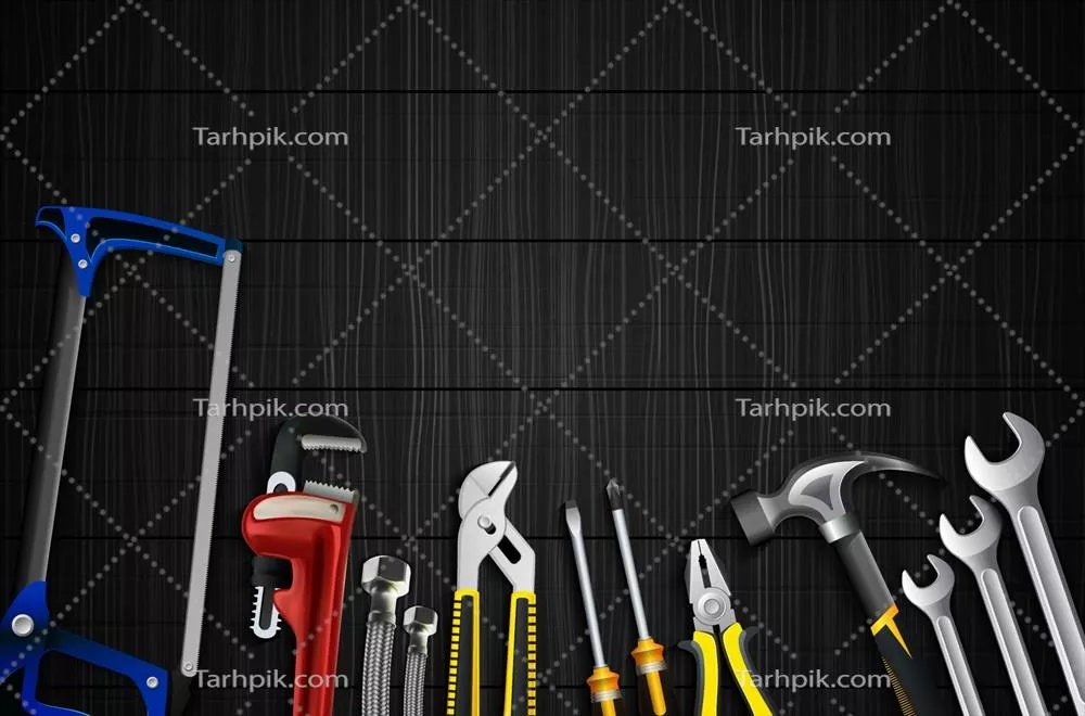 وکتور مجموعه آیکون ابزارهای لولهکشی برای طراحی و پروژههای فنی