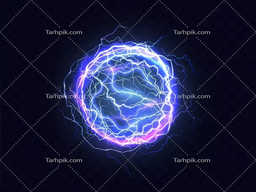 بررسی تأثیر قوی رعد و برق بر روی محیط با طراحی وکتور واقعی