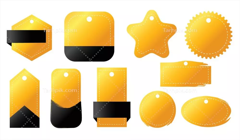 وکتور بنر نشان قیمت: جلب توجه و ارائه اطلاعات کامل در خرید