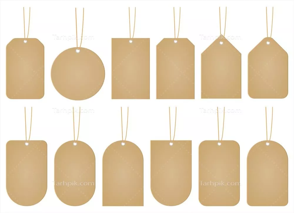 مجموعه طراحی و نمایش قیمتبرچسب ها و وکتورهای طراحی شده در پسزمینه سفید