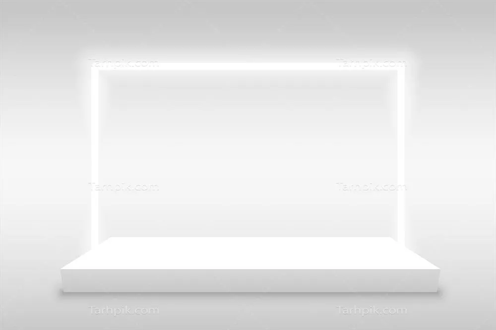 پیش‌زمینه نمایش کالا با قاب نوری و طراحی وکتور منحصر به فرد