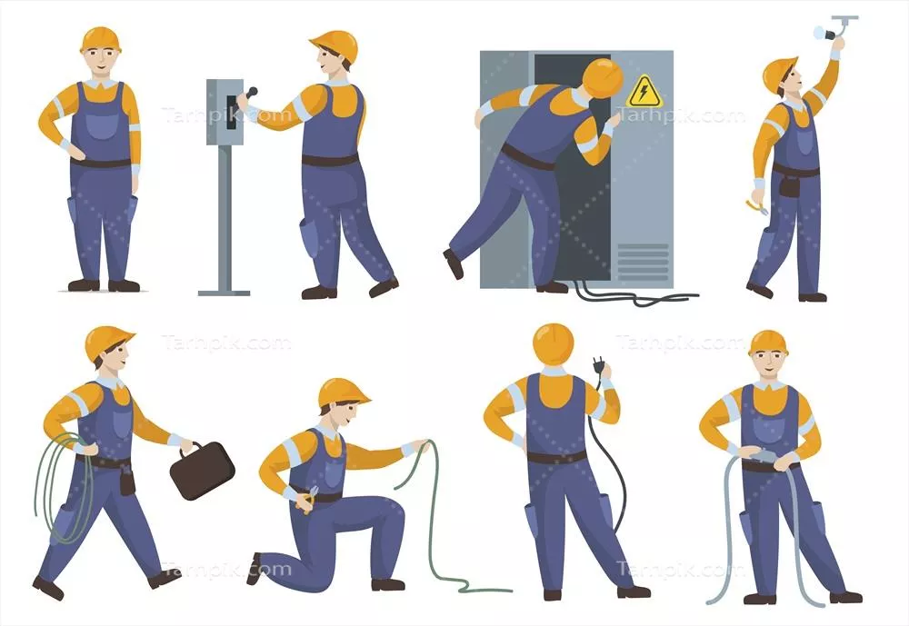 ست وکتور یقهدار حرفهای برای برقکاران و تعمیرات اجزای الکتریکی