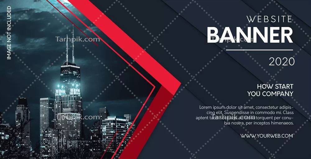 وکتور بنر وبسایت حرفهای با طراحی و ویژگیهای منحصر به فرد