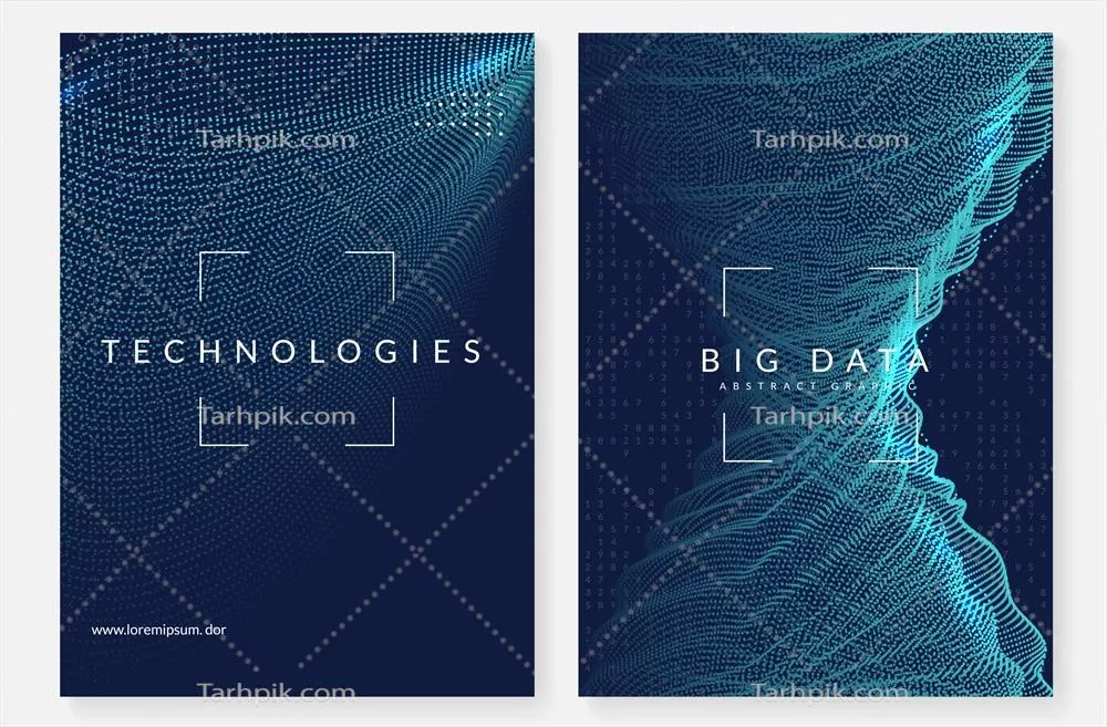وکتور پس‌زمینه فناوری محاسبات کوانتومی برای تحلیل داده‌های کلان و تصویرسازی برداری