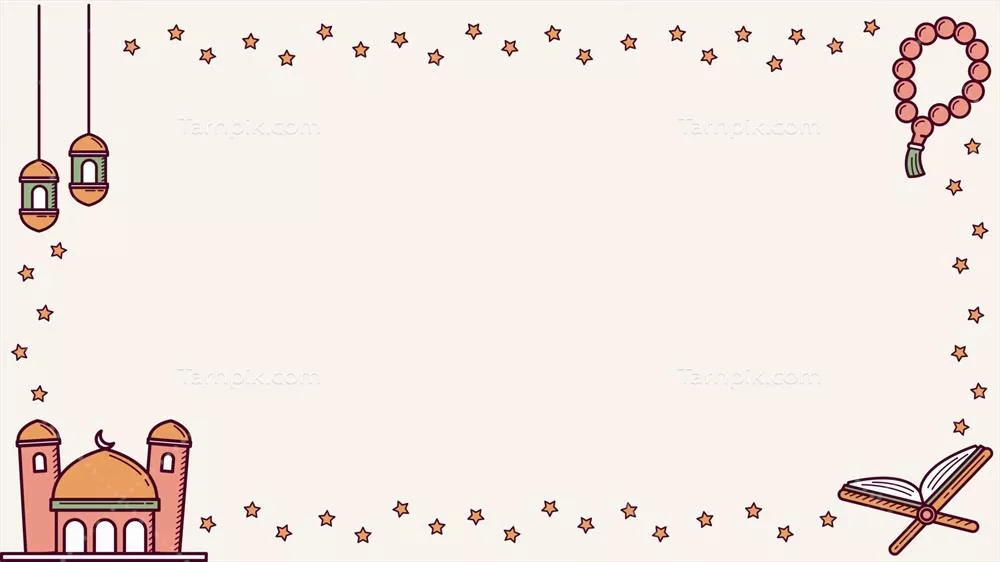 تصویر وکتور دودی رمضان کریم با فانوس و طراحی جذاب