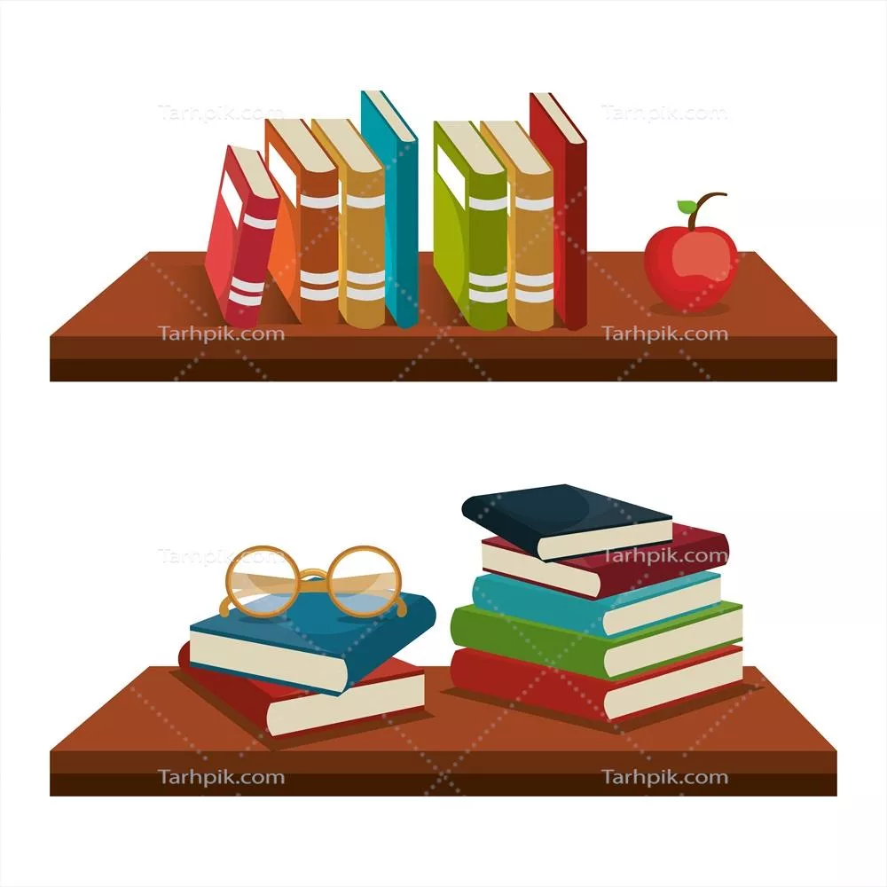 طراحی وکتور کتابها برای مطالعه به همراه سبکهای متنوع