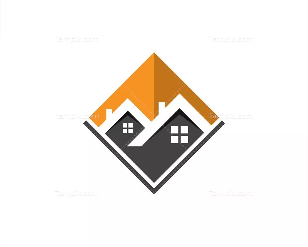 وکتور نمادها و الگوهای لوگوی ساختمانها و املاک در طراحی مدرن