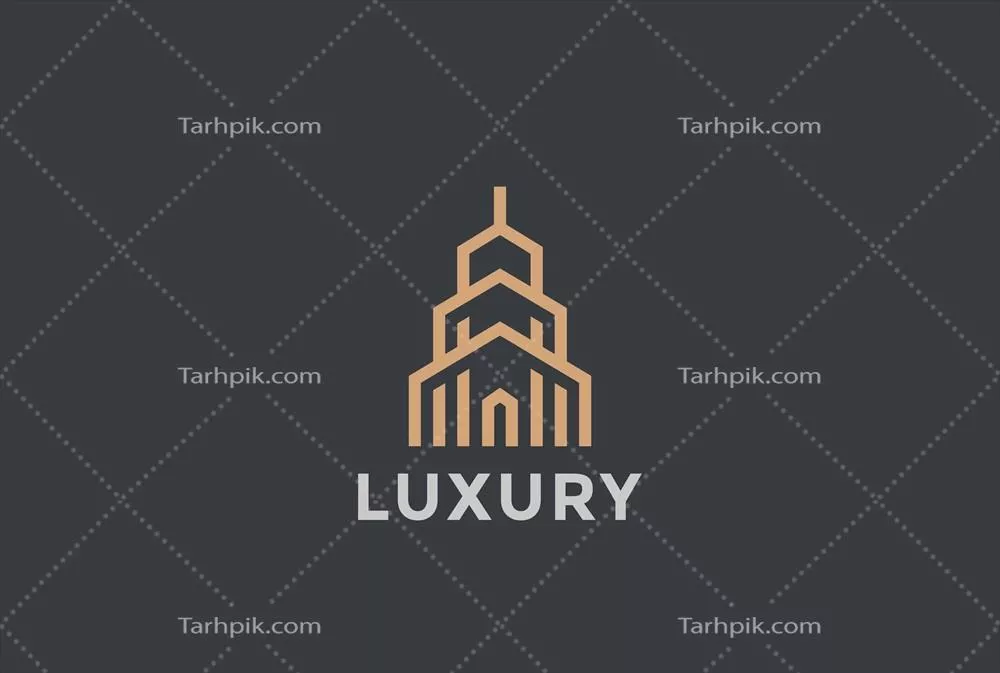 طراحی لوگوی خطی برای املاک و مستغلات به سبک وکتور