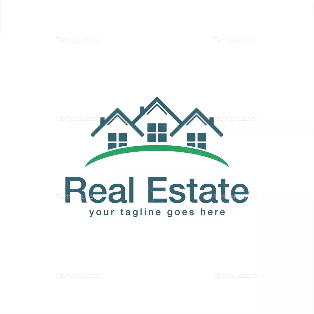 الگوی لوگوی املاک و مستغلات (ورژن 2) به صورت وکتور