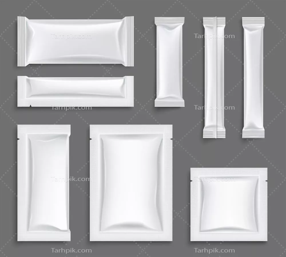 ست بسته بندی حقایق درشت و طراحی شده برای پودر حلشدنی در فرمت وکتور