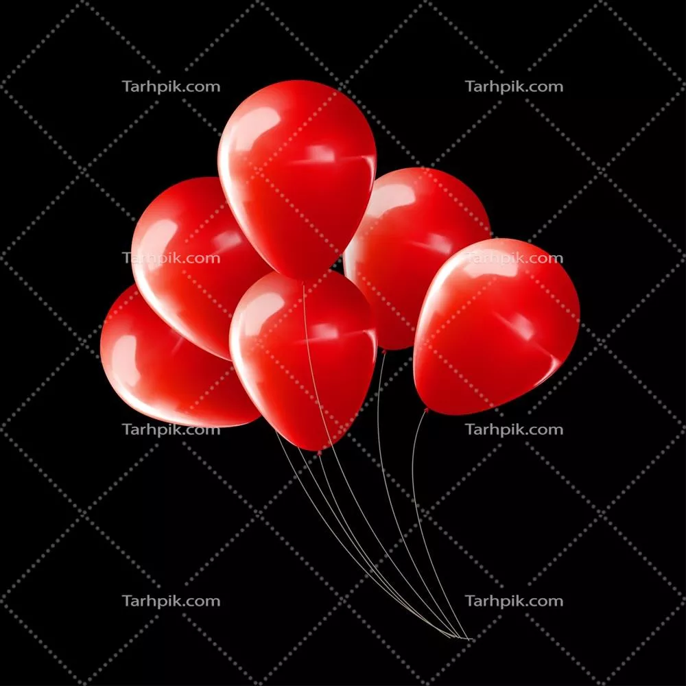 وکتور بالون سه بعدی واقعگرایانه برای زمینه جشن و تعطیلات