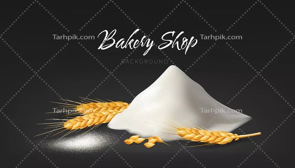 وکتور تصویر سهبعدی واقعی از تپهای از آرد با جزئیات دقیق و جذابیت بصری