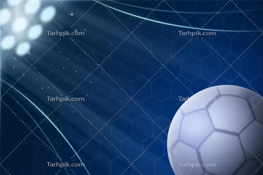 وکتور پسزمینه فوتبال واقعگرایانه و انتزاعی با طراحی برداری مدرن